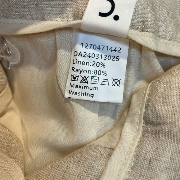 Commense linen blend shorts size L - Picture 6 of 8